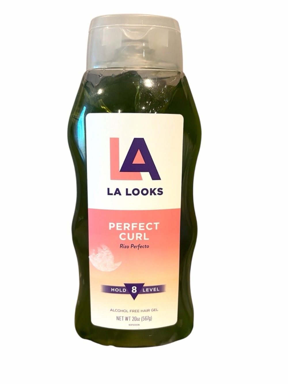 LA Looks Perfect Curl Hold Level 8 Alcohol Free Hair Gel 20 oz (567g) New